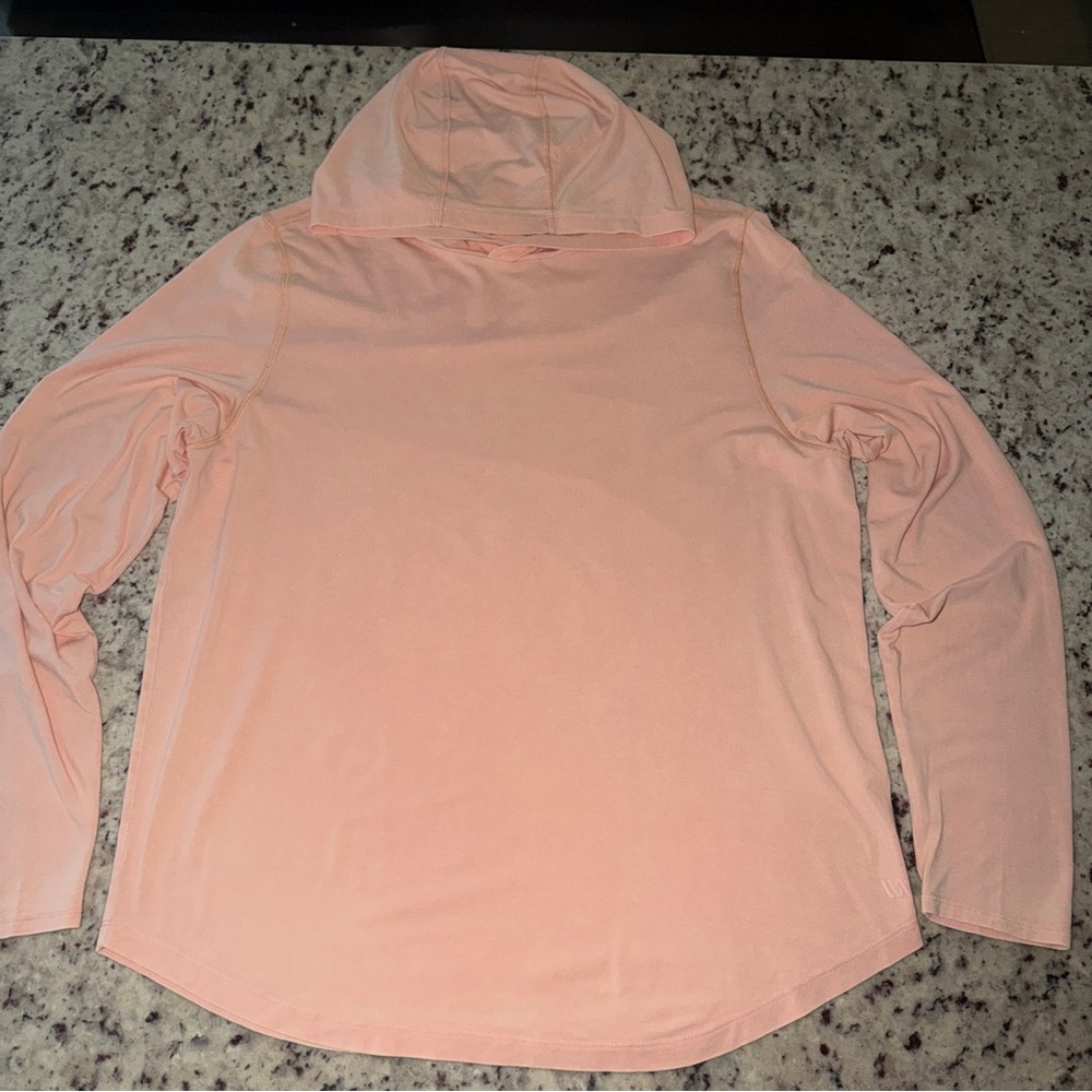 VRST Essential Hoodie Mens Size Medium Pink Bloom Modal Cotton Stretch UV 30+ - Picture 4 of 7